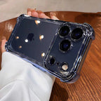 Airbag Shockproof Electroplating Transparent Phone Case for iPhone 14 15 16 17