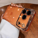 Airbag Shockproof Electroplating Transparent Phone Case for iPhone 14 15 16 17